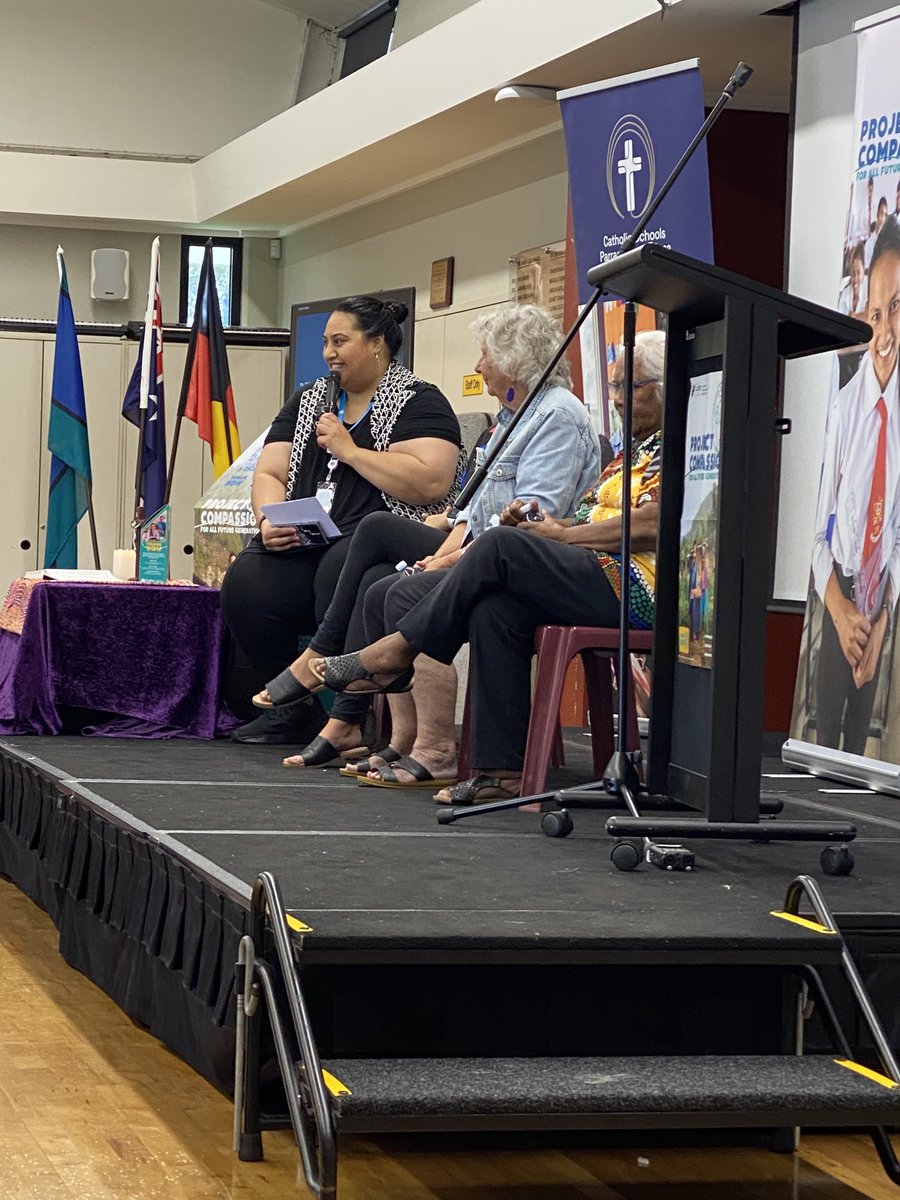 #DioceseofParramatta #projectcompassion launch listening to Aunty Jenny, Aunty Elaine and Teresa talk about Baabayn