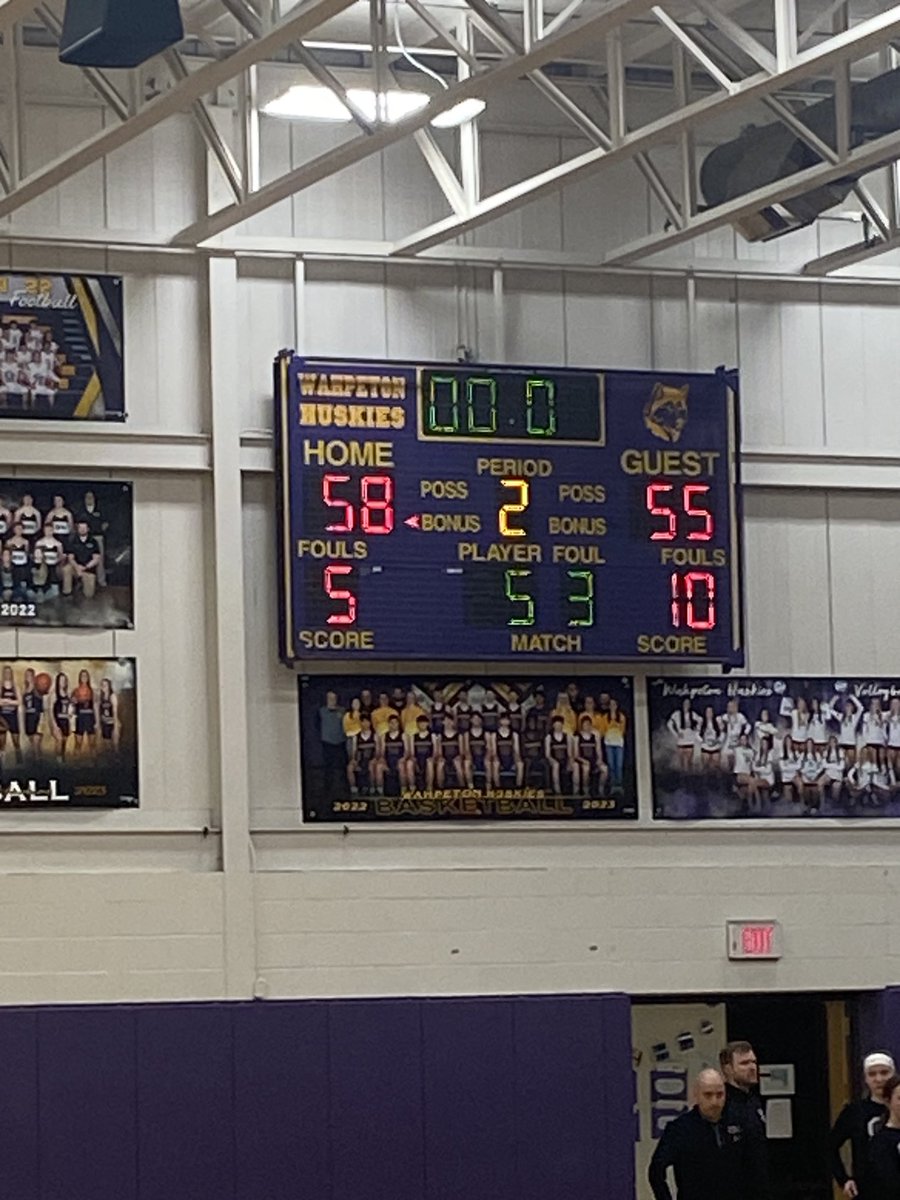 WHSHuskies's tweet photo. @edcscores The Lady Huskies pick up the big home win against the Sheyenne Mustangs. Great job girls. #WeAreOne #StrengthLiesinUnity https://t.co/teNiY663Qz