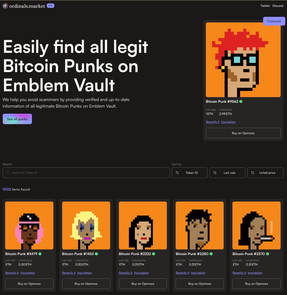 Bitcoin Punks, can only bought with eth. 

you cant make this shit up…