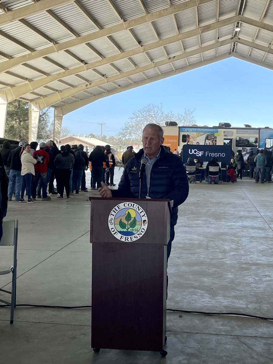 Thank you Fresno County, UCSF, St Agnes, Fresno State, Fresno Hope, for the first Rural Mobile Health Program <a href="/Terranova/">Vincent Dooley</a> Ranch today. Approximately 200 Farmworkers participated in screening for hypertension, diabetes, prescriptions, and referrals. Keeping Farmworkers healthy!