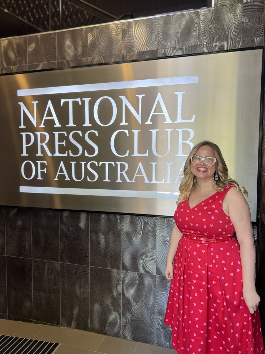 Our CEO @SarahMoran is excited to be here in support of @kpounder and her talk today - tune in at 12:30AEDT on @abcnews Let’s talk tech, Australia! #NPC @PressClubAust