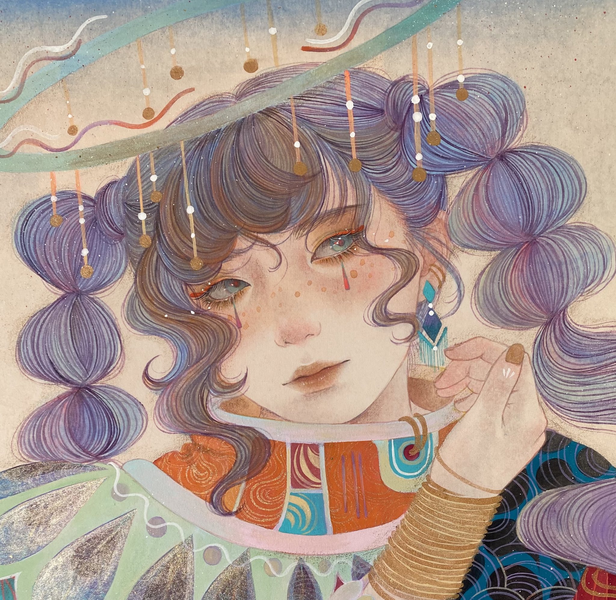 中島卓 伊賀織部 花入 飛鳥窯