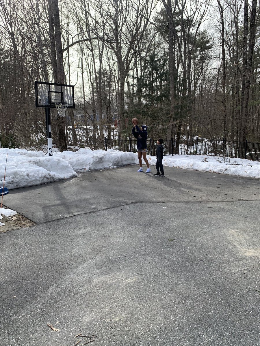 Training the next baller in the family. #littlebro #basketball