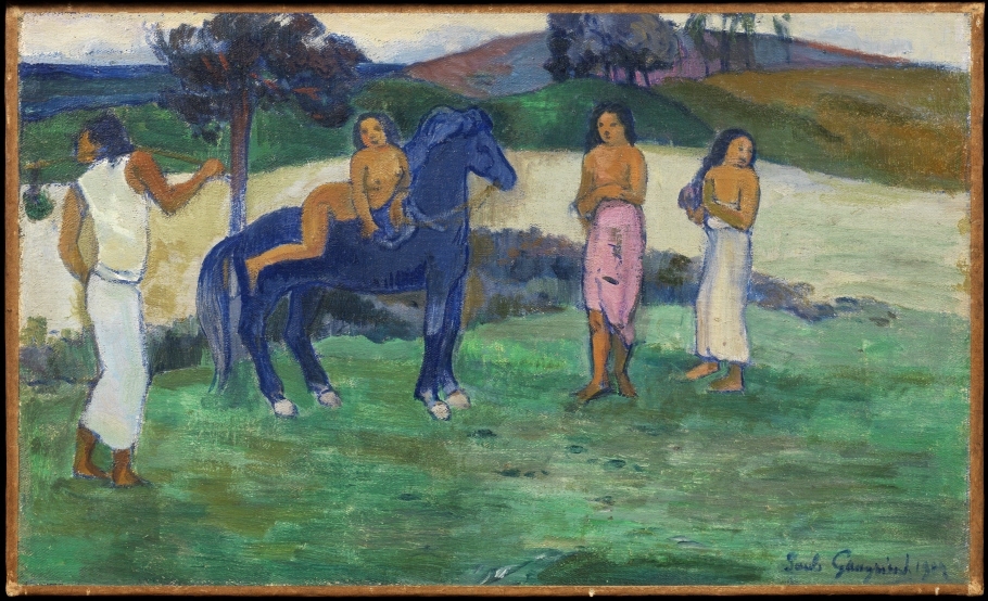 Paul Gauguin, Composition with Figures and a Horse, 20?? #natmuseumswe #museumarchive collection.nationalmuseum.se/eMuseumPlus?se…
