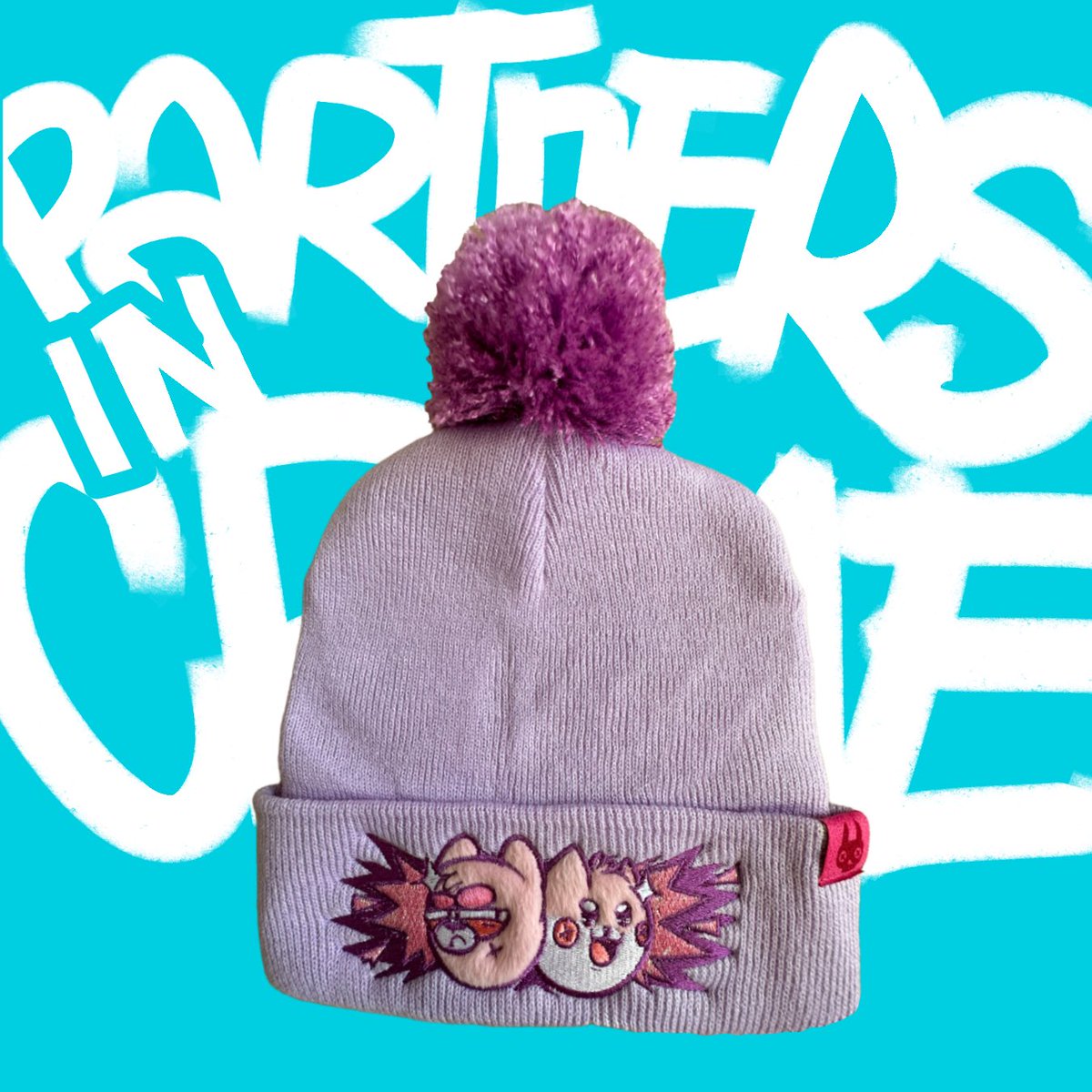 Partners in Crime Beanie! 💓 A perfect beanie if you want to feel cute and cozy ✨ Available now in our Etsy Store and Artychikle.com 
etsy.me/3YxEvbM 
#kawaii #catlover #catkawaii #shibalove #beanies #beaniehat