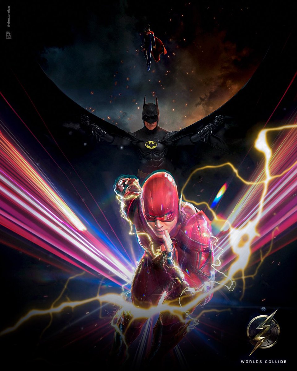 Alma_graficas's tweet photo. I did this fanart poster for @theFlash movie, hope you like #Flash #Batman #MichaelKeaton #sashacallesupergirl #FlashPelicula #DCU #dccomics https://t.co/TPm2iTb4Oa