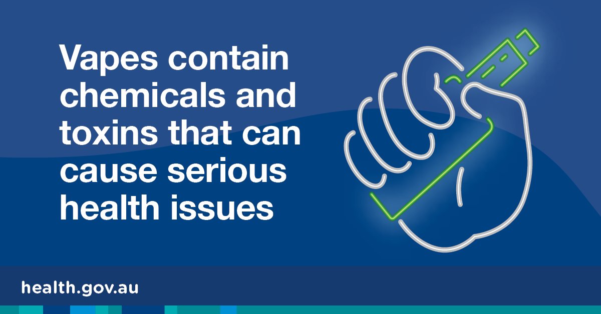 Australian Department of Health and Aged Care on Twitter "Vapes