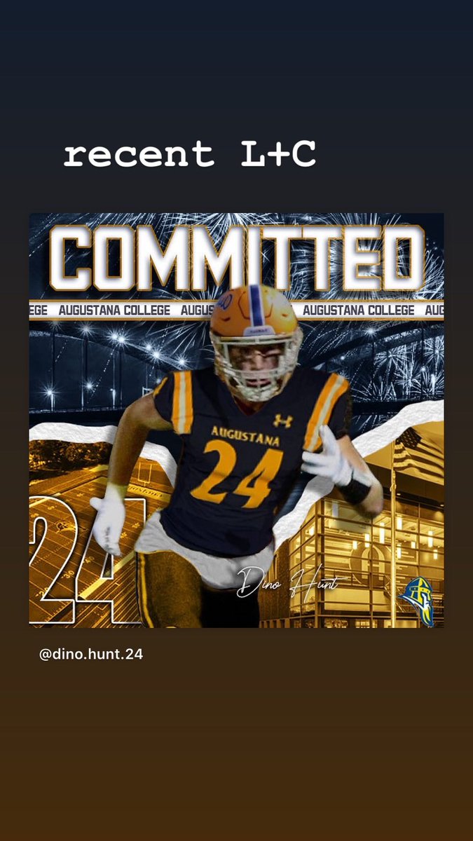 dinohunt22's tweet photo. Blessed, can’t wait to get to work! 🔵🟡#theAUGIEway @Wr86Zimm @HDJacobsFBall @FBCoach_Jones @Coach19Bell @AugieILfootball https://t.co/o1rTJFNv4P