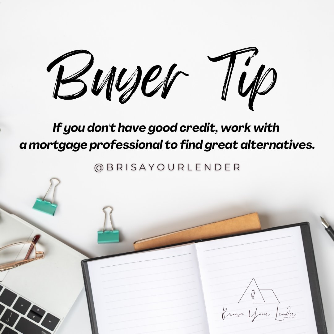 BrisaYourLender's tweet photo. 🏠Mortgage professionals are a great resource for homebuyers with bad credit scores.🏠
They can help you find alternatives to getting a mortgage that will work with your budget and credit score. https://t.co/TYWSmAjHHD