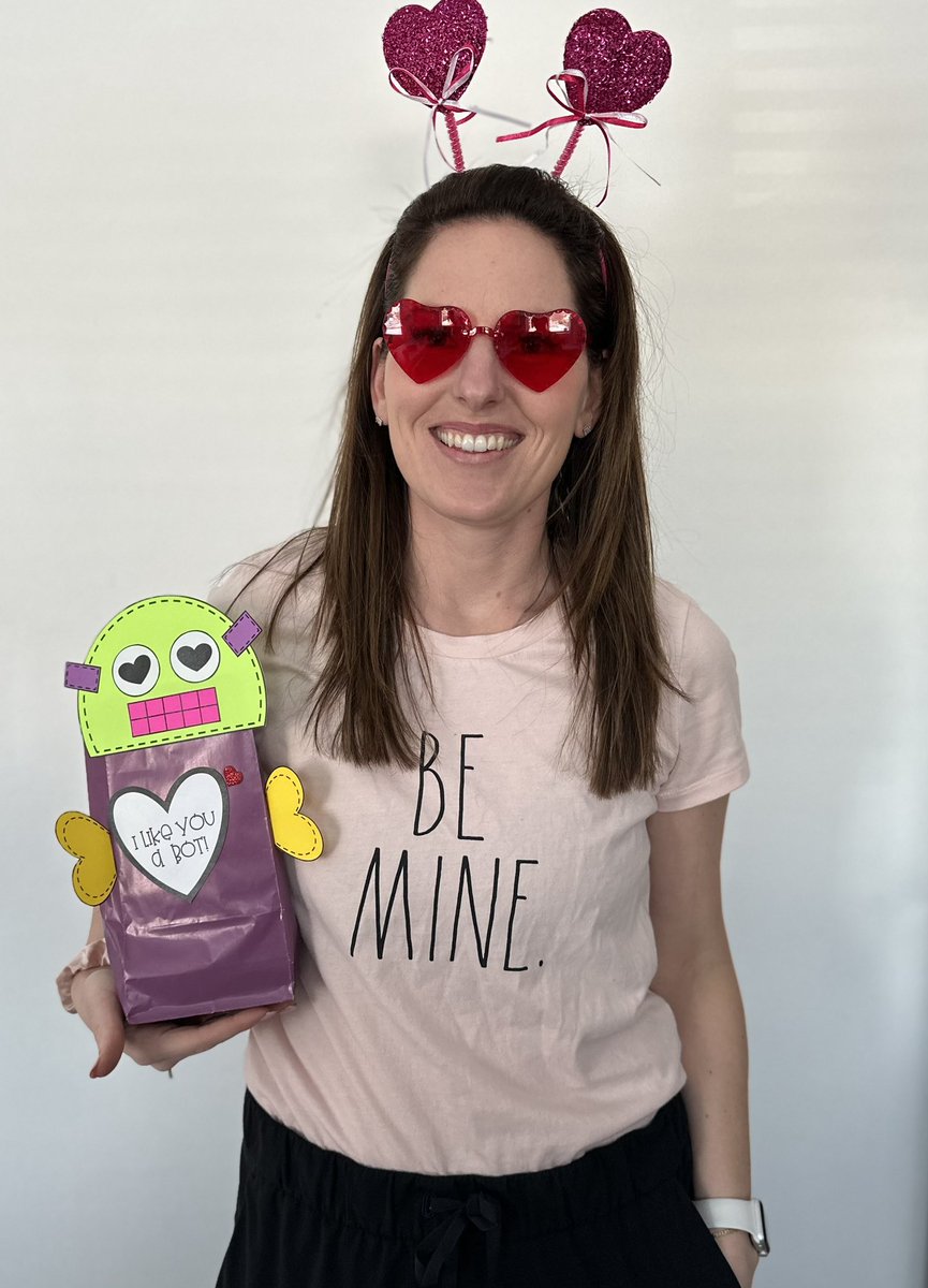 “I like you a bot” - There is nothing like  Valentines Day in a primary classroom! Felt the love today in grade one at Malaspina Elementary. ❤️🥰