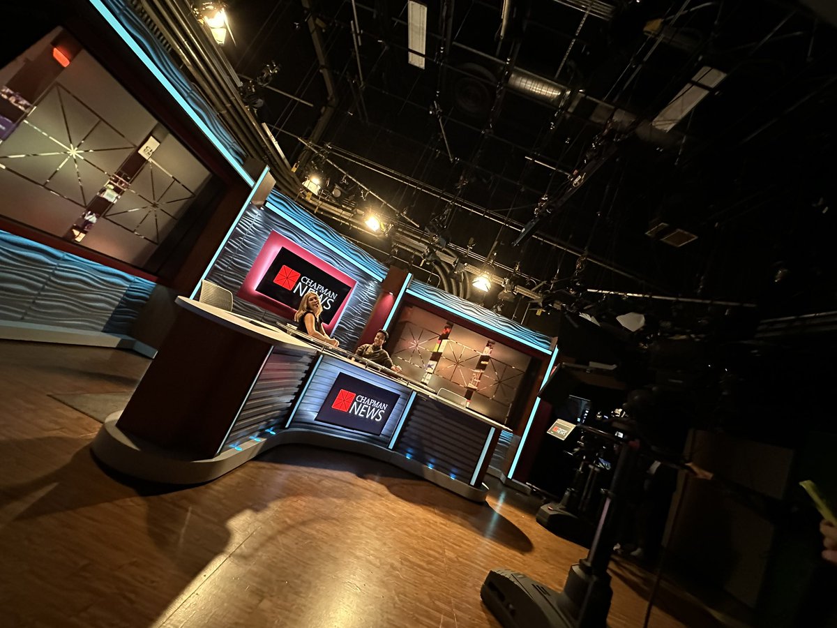 Super awesome rehearsal for Chapman News today! It was great working with everybody! <a href="/ChapmanNews/">Chapman News</a> <a href="/gavinodorito/">Gavin Nguyen</a>