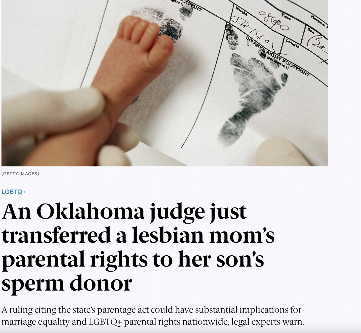 We told you this would happen. They're going after Obergefell, gay marriage, and gay parents in Oklahoma. You didn't think this would stop at trans people, did you?