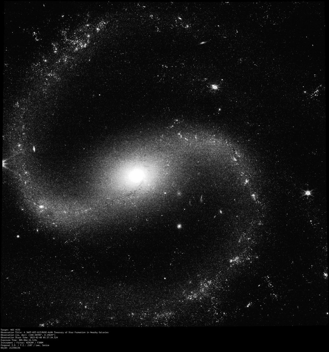 Latest raw images from the James Webb telescope

A spiral galaxy wider than the Milky Way