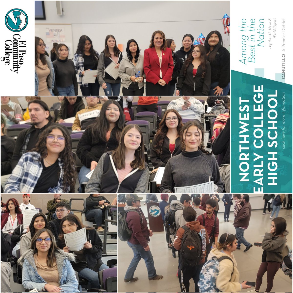 Congresswoman Veronica Escobar visits EPCC and our students get to meet her.
.
.
.
<a href="/RepEscobar/">Rep. Veronica Escobar</a> #studentlife <a href="/CanutilloISD/">Canutillo ISD</a> <a href="/EPCCNews/">EPCC</a> #BeCanutillo #AAAdistrict #bestsmalldistrictintexas