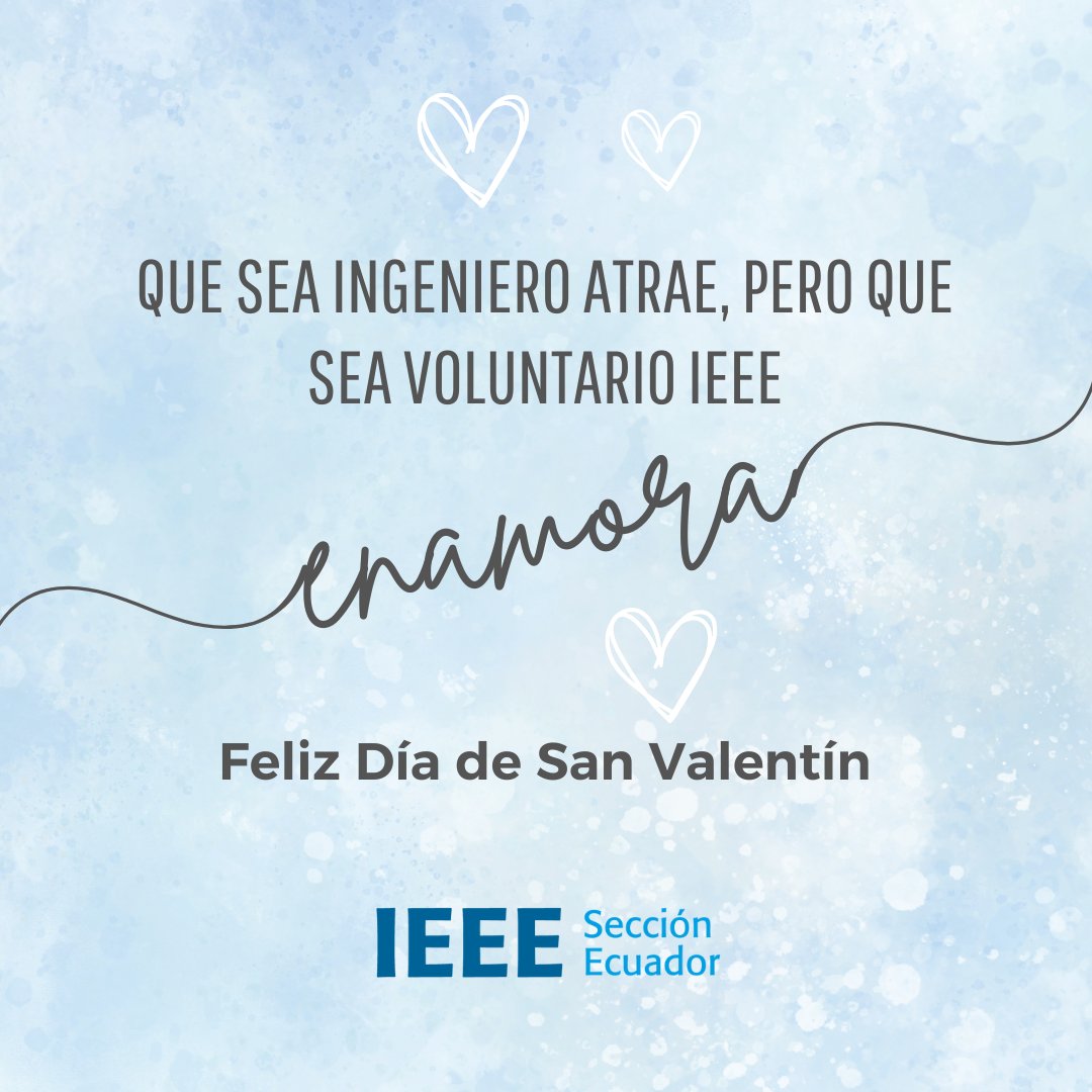 ieee_sec_ecu's tweet photo. #IEEEexp
En el espíritu del Día del Amor y la Amistad, compartimos con nuestros miembros y la comunidad un poco del compañerismo y complicidad que existe entre los voluntarios dentro de IEEE Sección Ecuador 🇪🇨
#IEEE_EC https://t.co/8fmZciTj6n