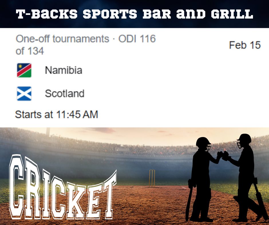 tbacksbbq's tweet photo. T-Backs Sports Bar and Grill has one ICC game at 11:45am this morning. #ICC #tbacksisgood #angelescity #tbackssportsbarandgrill #namibiavsscotland #Pampanga https://t.co/wD0buNufyG