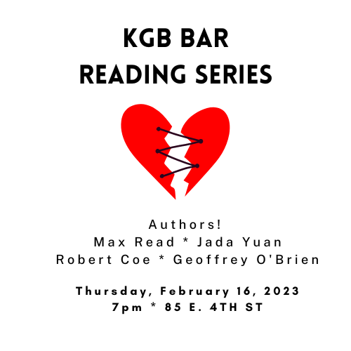 Hi all! If you're in NY on Thursday, I'll be overcoming my fear of public speaking at the KGB Bar Reading Series (curated by @NoreenMalone and Mark Jacobson), with @readmaxread & friends. 7pm, 85 E 4th St. Come hang out!