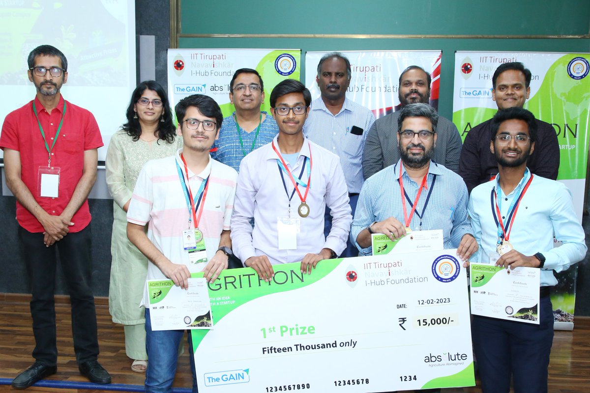 IIT Tirupati on Twitter "RT iittniftih IITTNiF Agrithon 2023 hosted