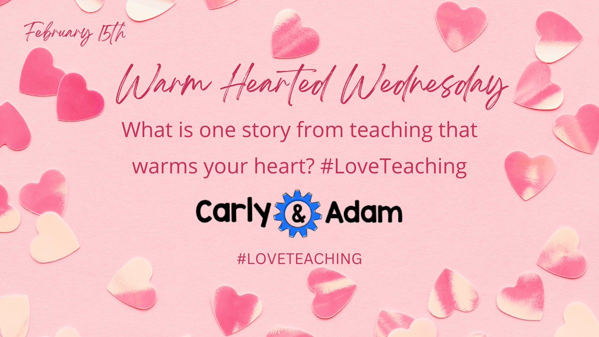 LoveTeaching_24's tweet photo. What is one story from teaching that warms your heart?

Quote tweet your answer by 8pm CST for your chance win a year subscription to STEM Teacher Club @carlyyandadam
#LoveTeaching https://t.co/Iq2aCWq5oD