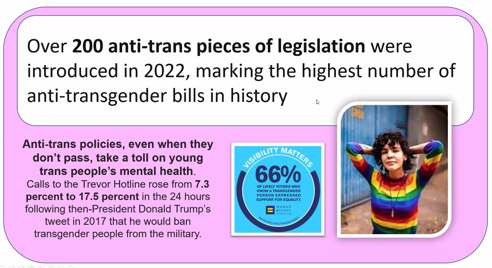 BattleBornProg's tweet photo. Did you know? More than 200 pieces anti-transgender legislation were introduced in 2022. These bills have a direct impact on the wellbeing of trans people, even if they never pass. #ProgressiveUniversity #LGBTQ https://t.co/3oyJOuBm4n