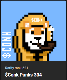 Giveaway time my $CONK friends!
I'll be giving away the below #CONKpunks #304
Will be drawn approximately this time tomorrow!
All you need to do is Follow <a href="/StuiesCars/">Stuie</a>, LIKE, RT &amp; Comment whatever you like but must include #CONK!
$FTM #NFTGiveaways #NFTs <a href="/ShibaPoCONK/">CONK 🐚</a> #GOCONKERS