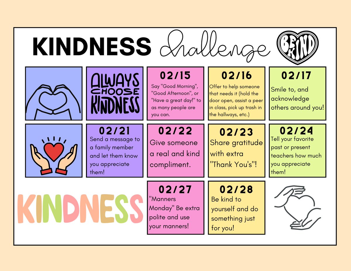 It's cool to be kind!! Can you complete all the challenges our house leaders have in store? Let us know how you do!
🐾 #parksideproud