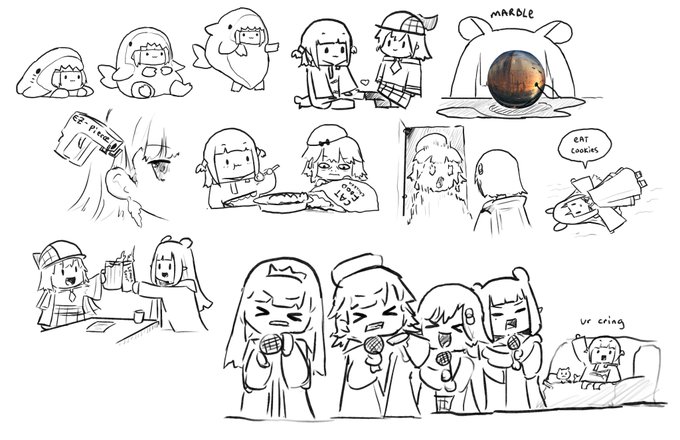 HoloMyth off collab doodles tonight! 