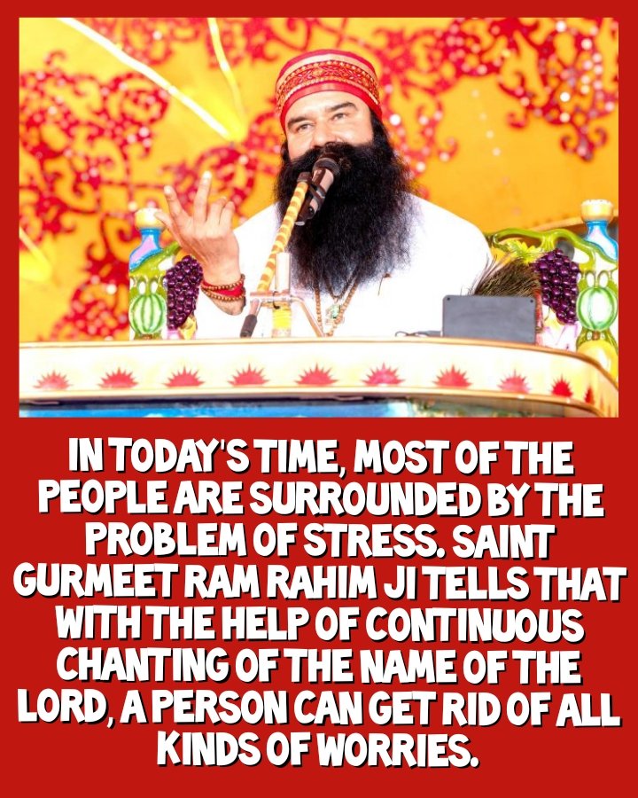 bs_insa's tweet photo. #KeyToStressManagement 
Meditation is single solution to hundreds of problems.. Therefore, one should fix time for Meditation it inCreases will power, positive energy... inspiration source of "Saint Gurmeet Ram Rahim Ji,,@DSSNewsUpdates https://t.co/Apfklt8skP