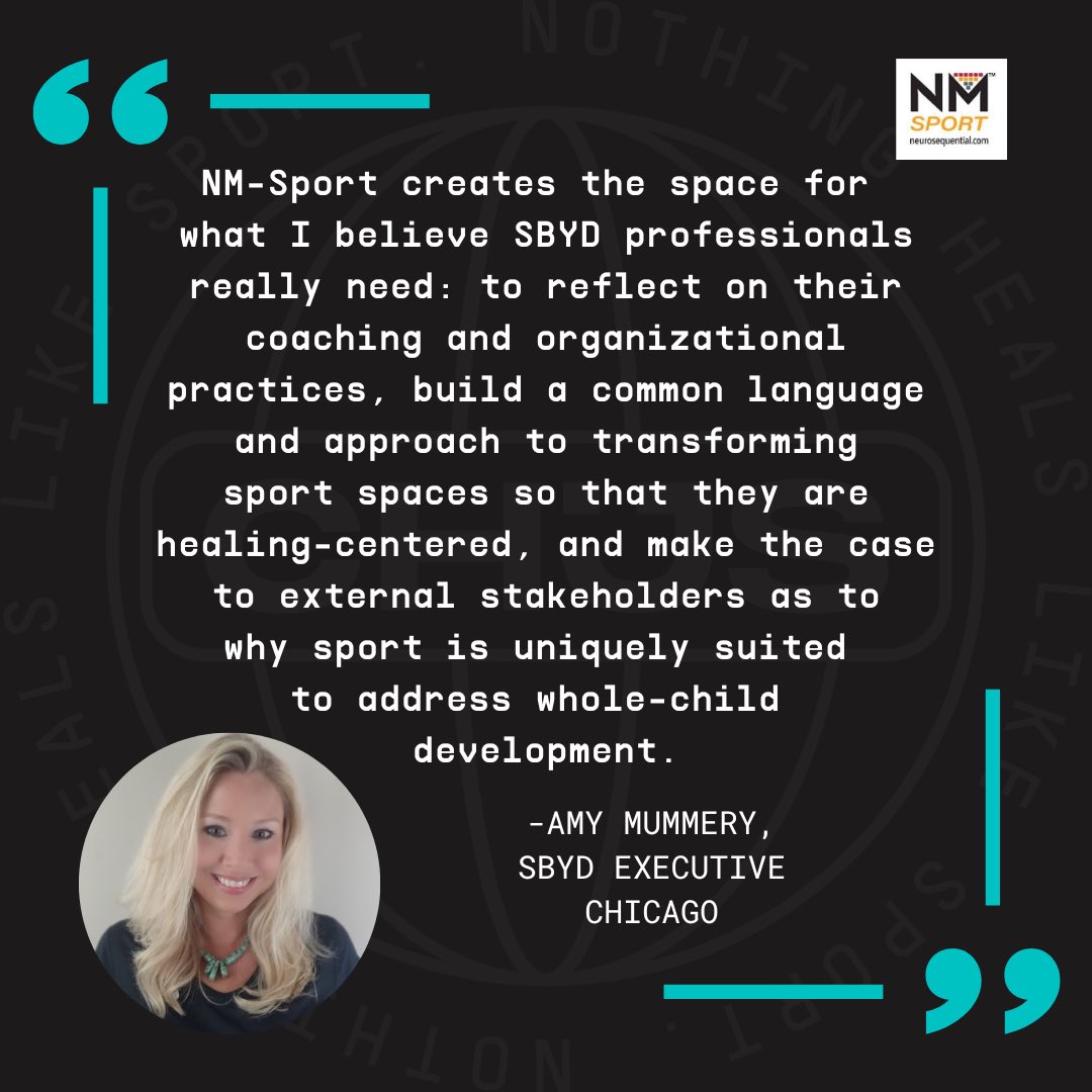 CHJSorg's tweet photo. Last call to register for the NM-Sport cohort. Check out what our friends - #sbyd experts, coaches, and clinicians - say about the certification. #brainaware #healingcentered #coach Link in bio for more info. @BDPerry @meganabartlett https://t.co/gNXAzwTXQ0