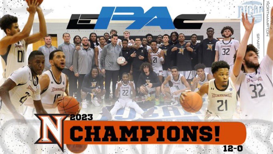 NorthamptonMBB's tweet photo. Conference Champs! Undefeated in league play 12-0 https://t.co/YqN0AZIaaE