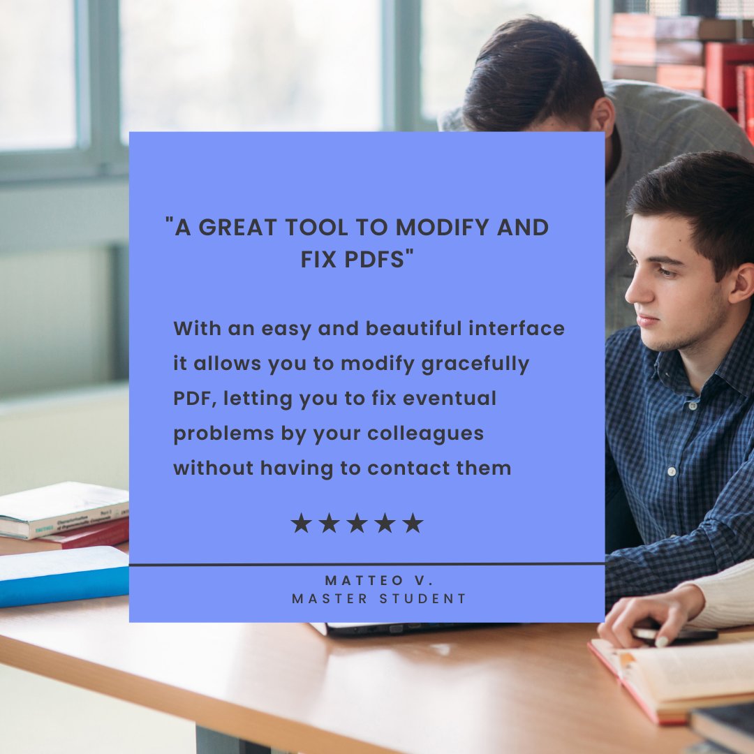PDFelement's tweet photo. With PDFelement you can edit files easily, you can easily replace parts of the text in your document, you can insert or remove a picture on a document page, etc.
Thank you Matteo for your review!
#reviewtime #testtimonials #workmistakes #remoteworktips #facts #college https://t.co/ft3fKxhxXd