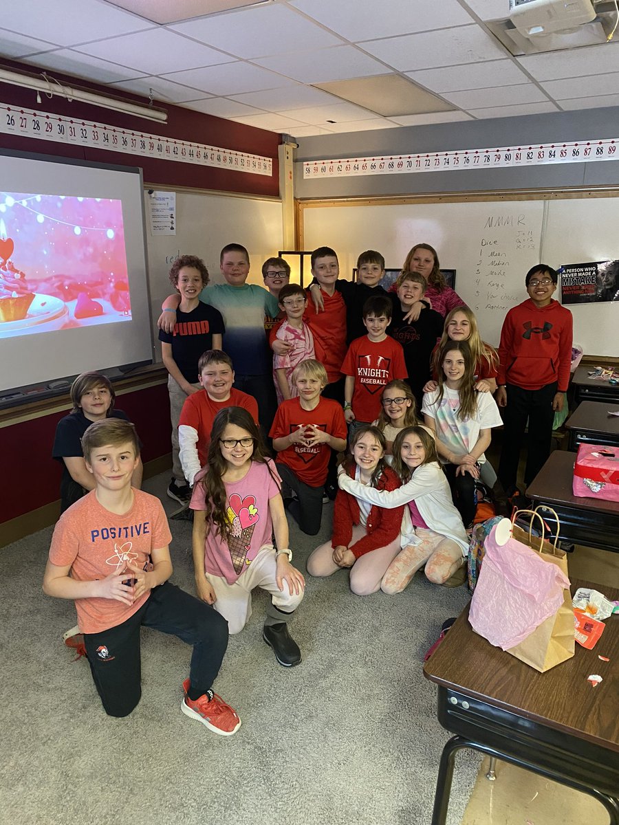 Some 5th/6th graders wearing red, pink and white for Valentine’s Day! 💗🤍❤️<a href="/kwpublicschools/">K-W Public Schools</a>