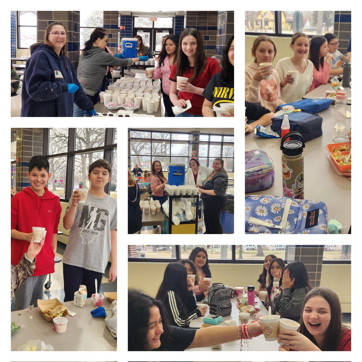 Today GKMS PBIS and GK PTO joined forces to provide a hot chocolate bar to all GKMS students!  Thank you for the amazing PTO volunteers for helping make this possible!  #gkcogs
