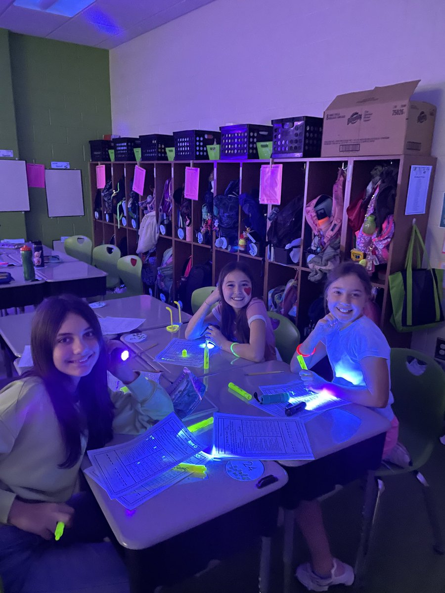 Fourth Grade “let love glow today” by doing math and ELA activities glow style. SO. MUCH. FUN.