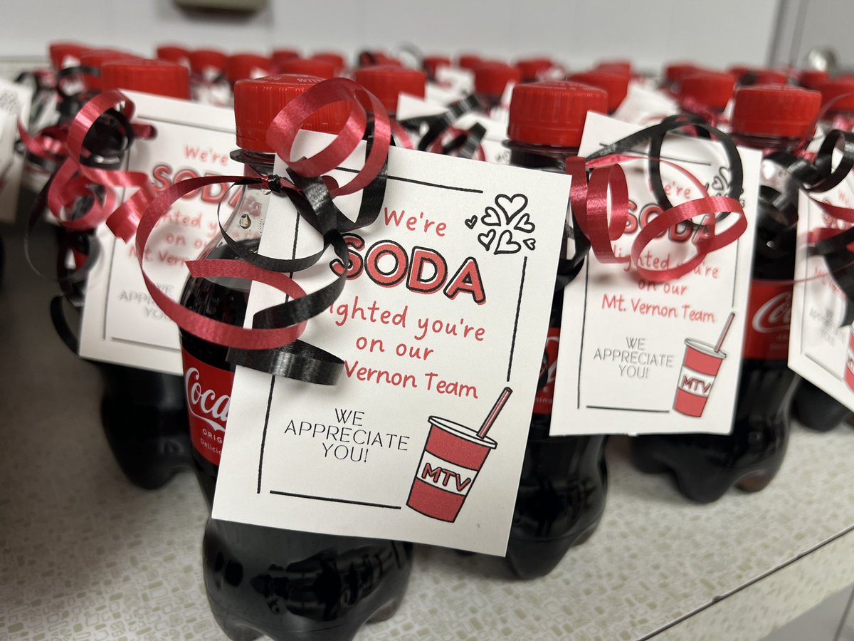 Kindness Week - We’re SODA lighted you’re on our #TeamBCSD Mt. Vernon Team.

We Appreciate All of Our   #MTVeagles! 🦅💙💛