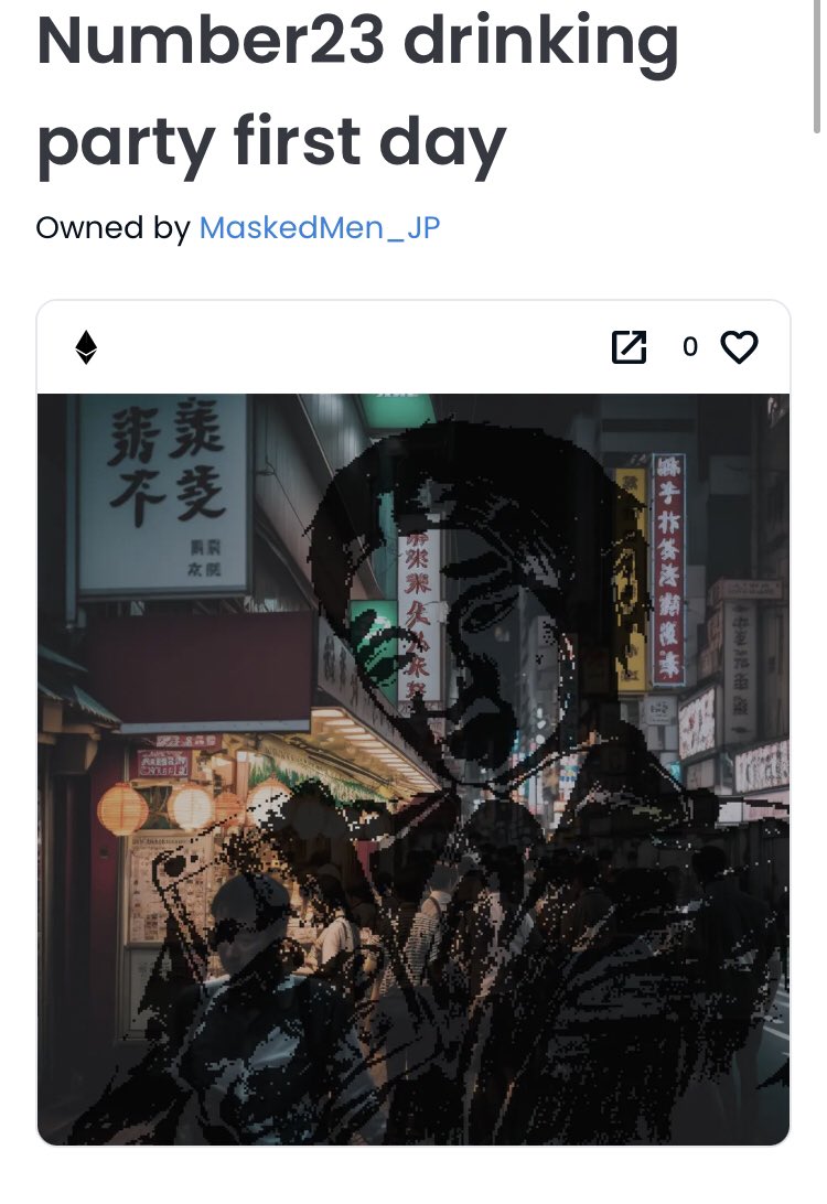 MaskedMen14's tweet photo. @NFT4Greg https://t.co/9smy5dTzhn