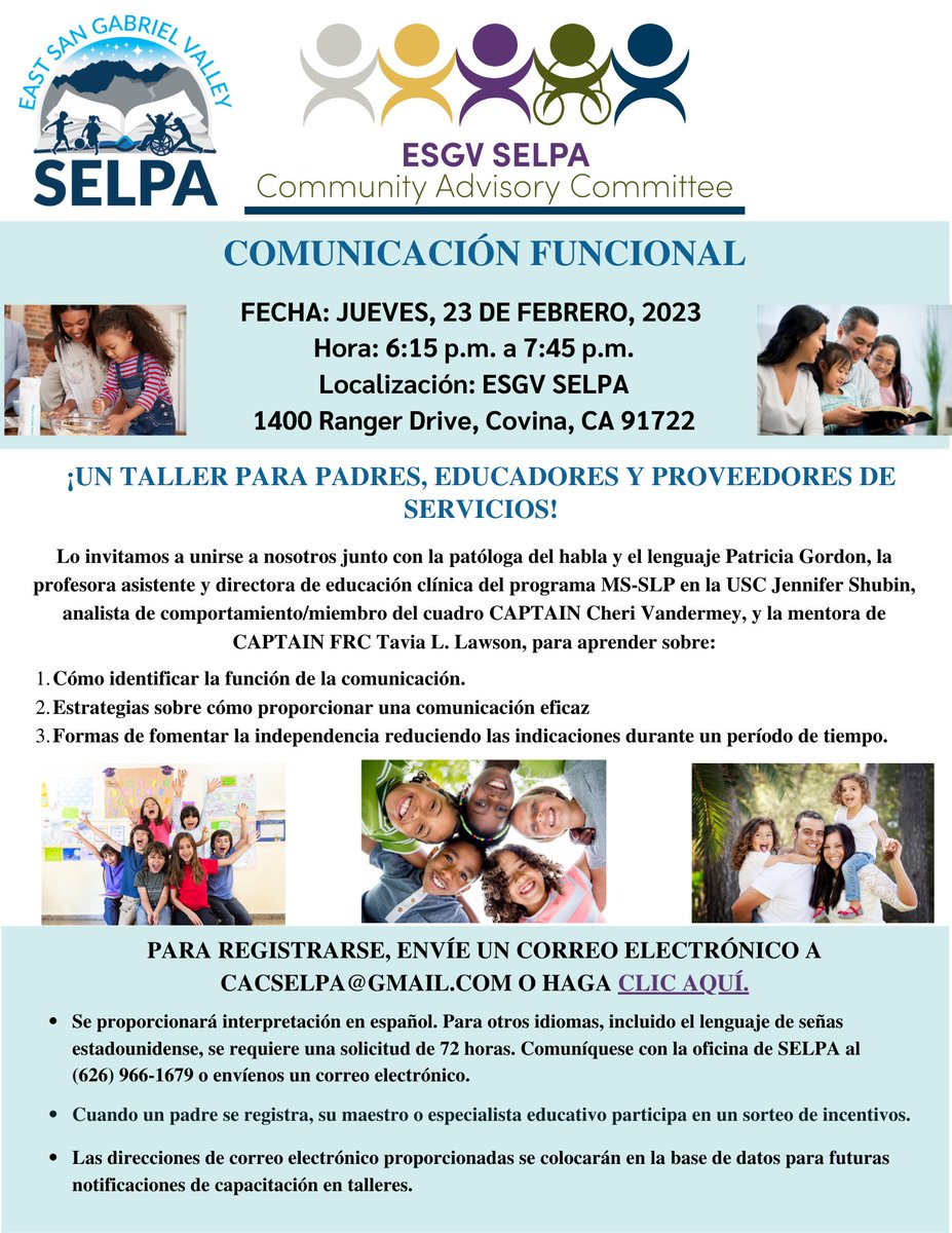 Parent Training February 23, 2023, *In Person Only* and Thursday, February 16, 2023. - mailchi.mp/cacselpa/febru…