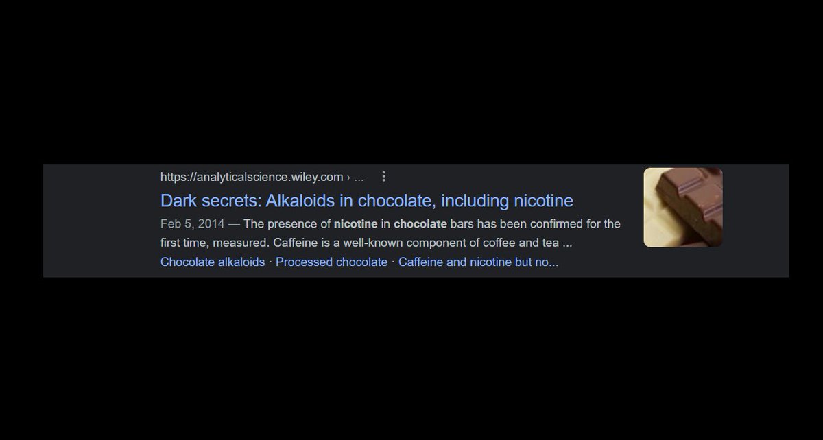 Both @bigknowledgeESO would never let that happen.

#ChocolateIsLife. 

Oh, and shhhhhhh don't tell anyone about possiblilties of #nicotine & chocolate.