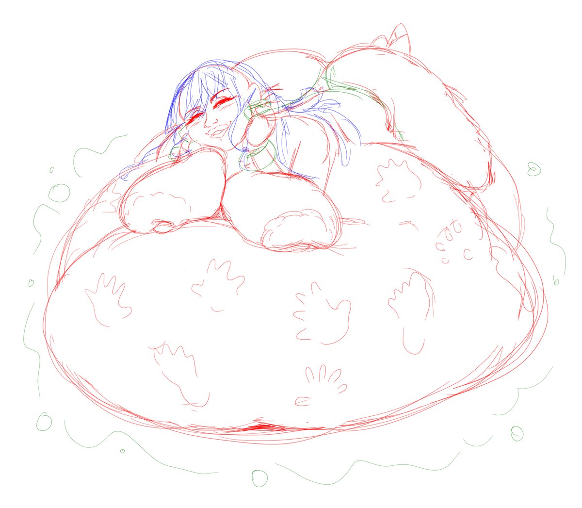 Happy Valentine's, everyone. Hope you're eating plenty of chocolate. Have a Chel sketch.