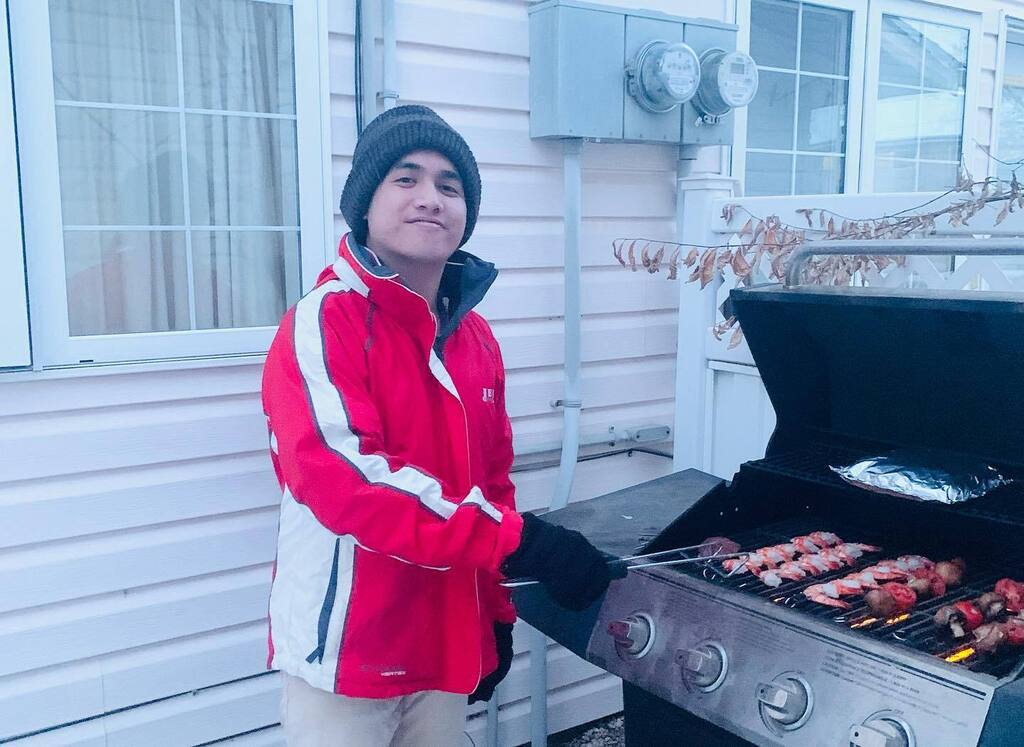 maryannsaunders's tweet photo. It's a family celebration of Valentine's. Bikoy learning how to grill. We have an awesome dinner. And JanCly got a piece of the steak ☺️ happy heart’s day💕💕💕 https://t.co/HeBavnFwbH https://t.co/Iu8UR0rsNg