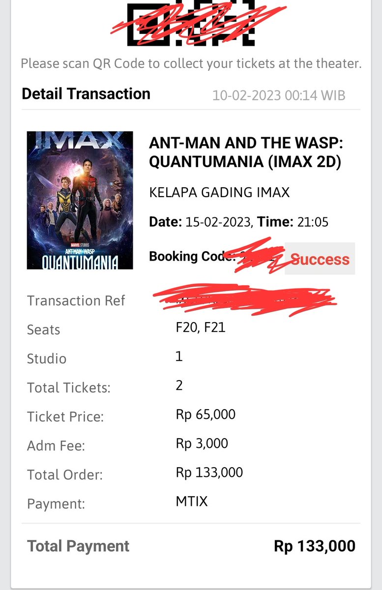 CKeswani's tweet photo. @cinema21 For sale 2 Tix Gading XXI IMAX 21.05 show. Ada acara mendadak. Thx #AntManAndTheWaspID https://t.co/4wk65Vx7sh