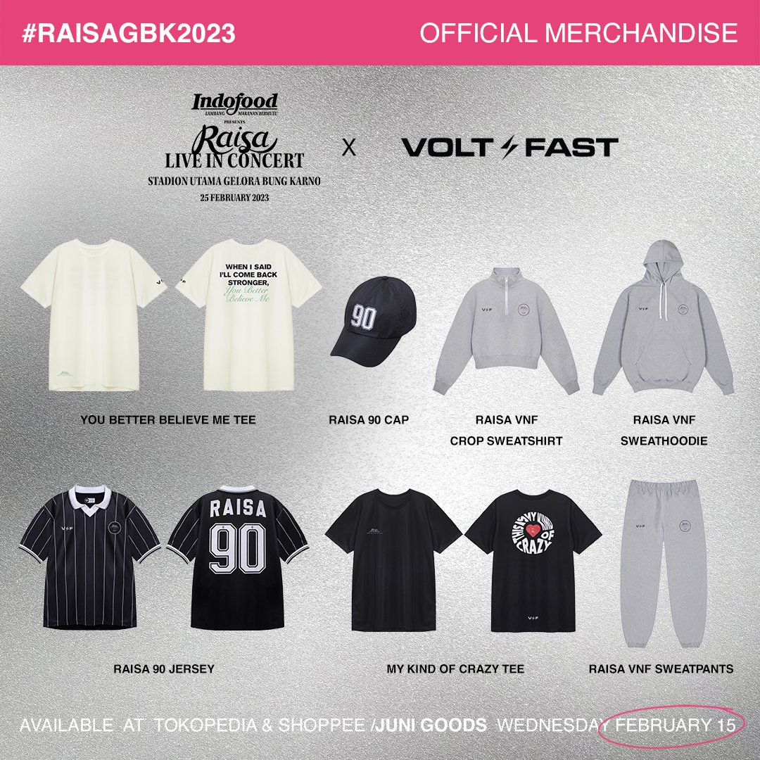 RAISA x VOLT &amp; FAST catalogue details! All items will be available for purchase on February 15. Turn on post notification from <a href="/juni_goods/">Juni Goods</a> so you won’t miss it 💥

#RaisaGBK2023
