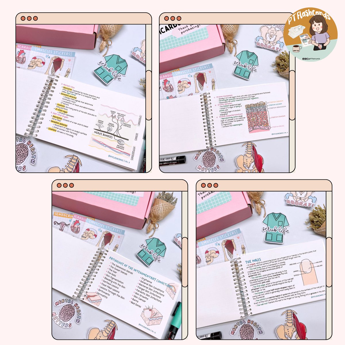 PTFlashcards's tweet photo. Integumentary Flashcards is now available! ✍🏻
Size 6x4 inches 📐
- 69 pages
Contents:
- Integumentary Anatomy & Physiology
- Integumentary Conditions
- Integumentary Assessment
- Integumentary Treatment
For only ₱330 pesos 🤩
#Integumentary #Skin https://t.co/ti0KXEdBMi