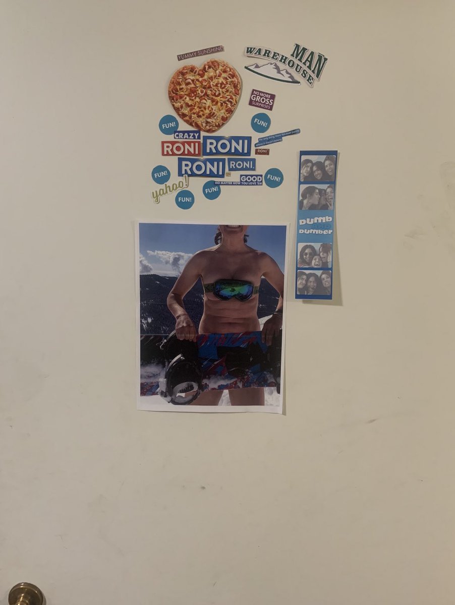 Really missing my bedroom door from college