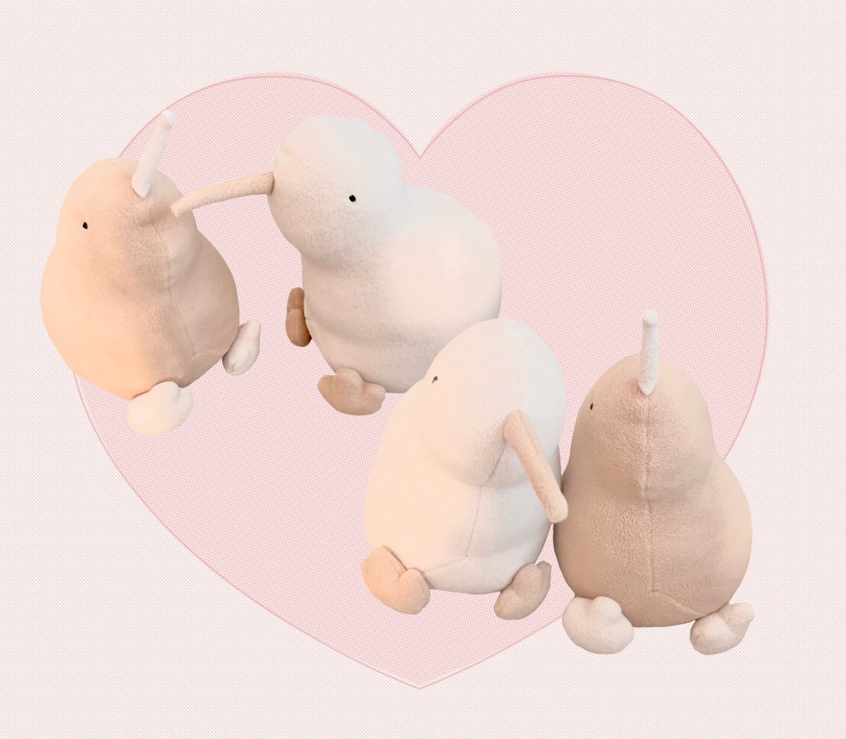 R0BOU's tweet image. made some kiwis for me n my bf for valentines  ¨̮ ♡