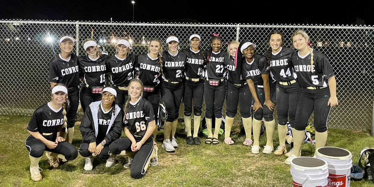 Conroe Tiger Softball with the sweep tonight. Jv won 10-1 and Varsity won 12-0.  SIC’EM TIGERS!!!!  🐅 <a href="/Tasha_Smith78/">Tasha Smith</a> <a href="/CoachHardeman/">Cedric Hardeman</a>