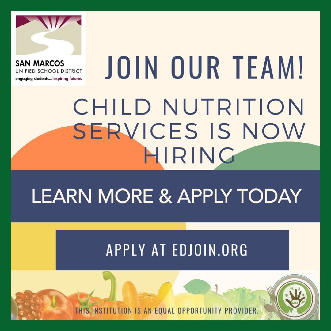 Join our team! Looking for meaningful work with family-friendly hours, competitive pay, and amazing co-workers? Apply today bit.ly/3lEzShy

#greatjobs #schoolnutrition #schoollunchheroes