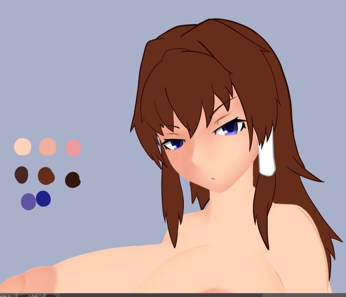 目尻の高さ変えたら、ずいぶんと印象変わる… 