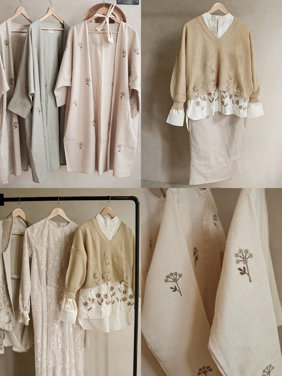 Another hidden gems on shopee, this shop sell every outfit in earth tones colour. And every item ada a touch of minimal embroidered flower. Cute🥹