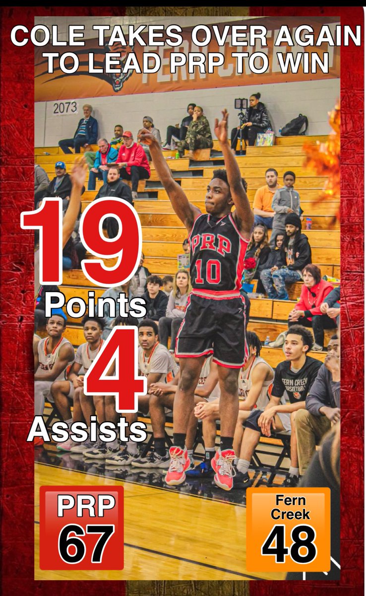 Panther pick up road win at Fern Creek as <a href="/G_Cole0/">G Cole</a> takes over. We are PRP!!!
Cole 19p/4a
Robinson 17p/10r/3a
Dixon 10p/6r
Hamilton 8p/4r
Irvin 8p/3r
Grisby 1p/3r
Williams 4p/3r